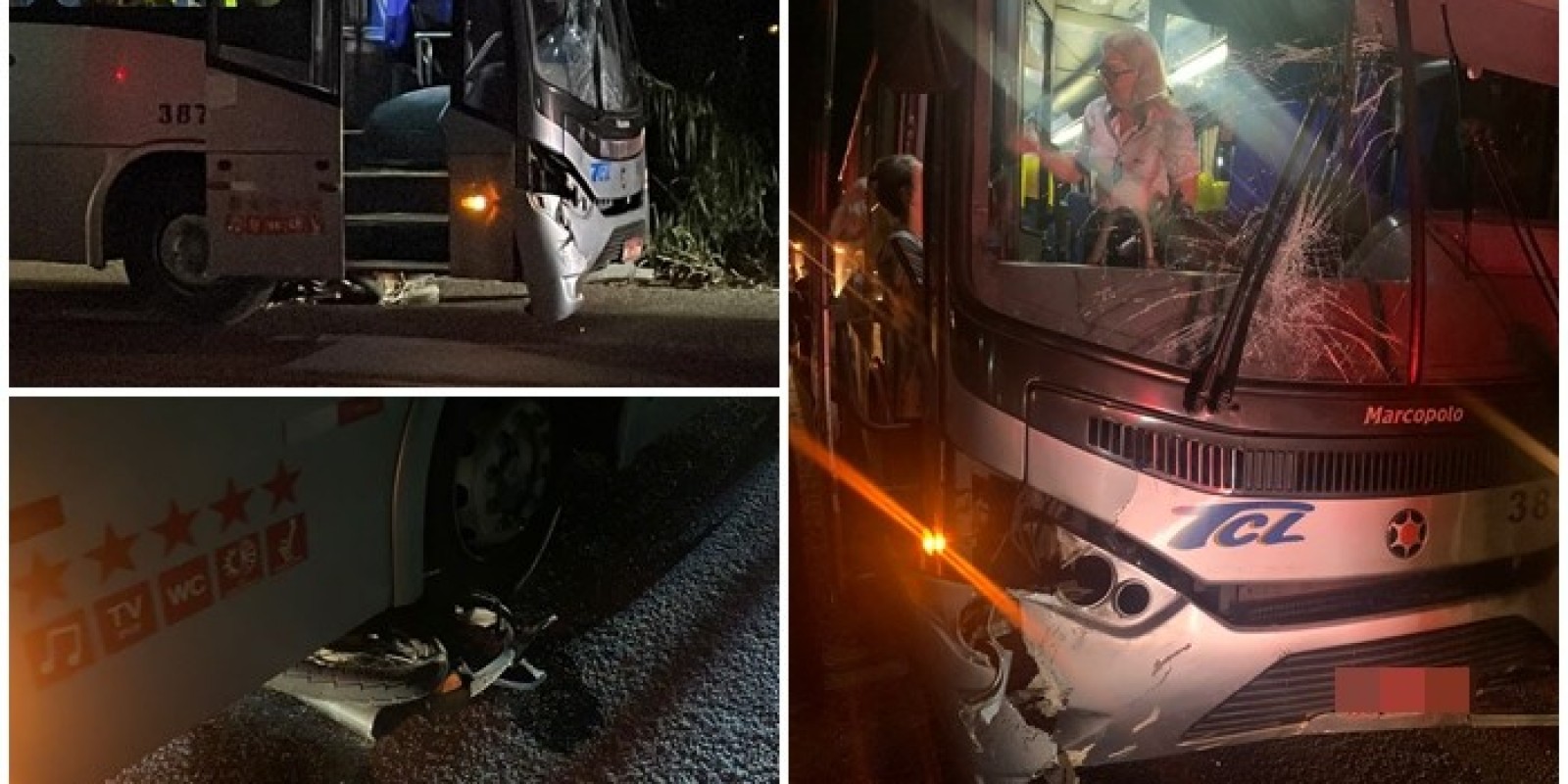 Colisão entre moto e ônibus deixa jovem ferido em BN