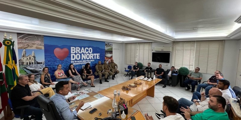 Representantes da segurança pública se reúnem em Braço do Norte